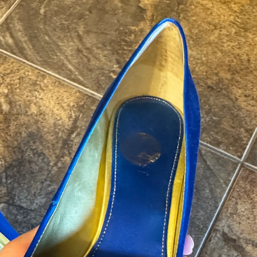 Nine West Royal Blue Satin Heels - Picture 9 of 10